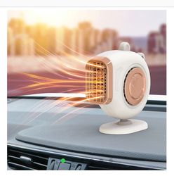 small sun car mounted heater 12v/24v car heater car creative fast heating mini hot fan