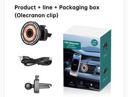 15w magnetic fast car charger wireless phone stand magnetic mount holder qi car wireless charger