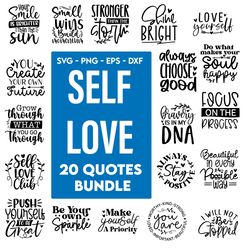 self love svg bundle - personal growth tee bundle - confidence shirt svg for cricut - love yourself shirt svg bundle