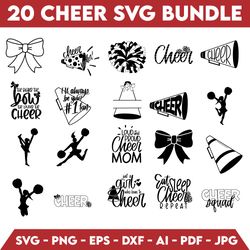 cheer big svg bundle cheerleading svg cheer svg megaphone svg cheer team svg cheerleader girl svg cheer mom svg cut file