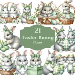 easter clipart & digital paper set easter clip art easter bunny clipart easter chicks clipart easter eggs scrapbooking