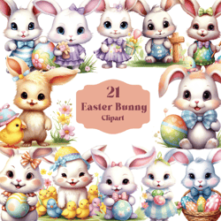 easter clipart & digital paper set easter clip art easter bunny clipart easter chicks clipart easter eggs scrapbooking