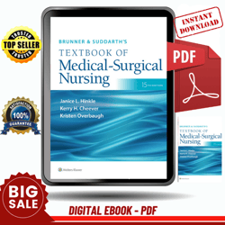 brunner & suddarth's textbook of medical-surgical nursing by dr. janice l hinkle phd rn cnrn - ebook pdf, ebook digital