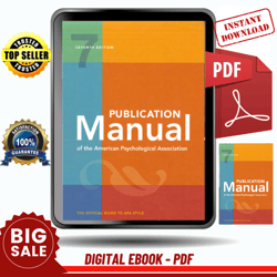 publication manual (official) 7th edition of the american psychological association by american psychological associatio
