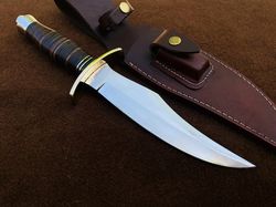 personal bear bowie | custom handmade d2 steel bowie knife| hunting knife | bowie knife gift