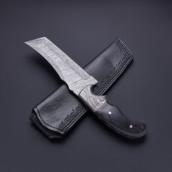 fixed blade damascus steel tanto knife