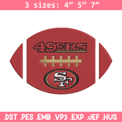 ball san francisco 49ers embroidery design, 49ers embroidery, nfl embroidery, sport embroidery, embroidery design.