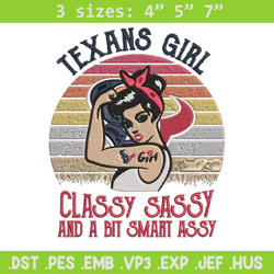 texans girl classy sassy and a bit smart assy embroidery design, texans embroidery, nfl embroidery, sport embroidery.