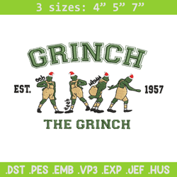 the grinch est embroidery design,grinch embroidery, chrismas design, embroidery shirt, embroidery file, digital download