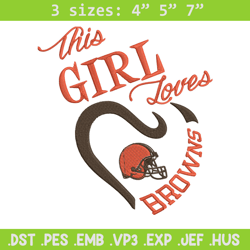 this girl loves cleveland browns embroidery design, cleveland browns embroidery, nfl embroidery, logo sport embroidery.