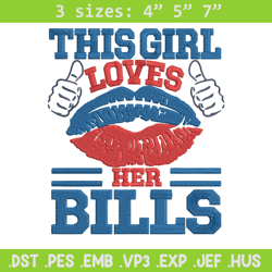 this girl loves her buffalo bills embroidery design, buffalo bills embroidery, nfl embroidery, logo sport embroidery. (2