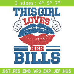 this girl loves her buffalo bills embroidery design, buffalo bills embroidery, nfl embroidery, logo sport embroidery.
