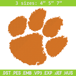 tiger paws logo embroidery design, ncaa embroidery, sport embroidery,logo sport embroidery,embroidery design