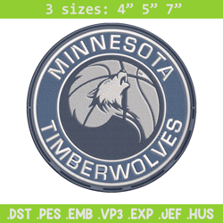 timberwolves logo embroidery design, nba embroidery, sport embroidery, embroidery design, logo sport embroidery.