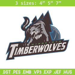 timberwolves logo embroidery design, nba embroidery, sport embroidery, embroidery design, logo sport embroidery