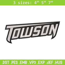 towson university logo embroidery design, ncaa embroidery, sport embroidery, logo sport embroidery, embroidery design
