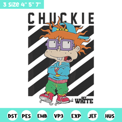 chuckie finster embroidery design, rugrats embroidery, embroidery file, anime embroidery, anime shirt,digital download.