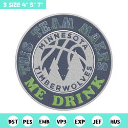 timberwolves basketball embroidery design, nba embroidery, sport embroidery, embroidery design, logo sport embroidery.