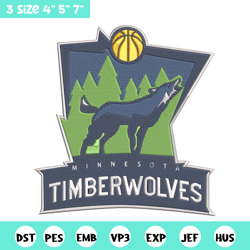 timberwolves basketball embroidery design, nba embroidery, sport embroidery, embroidery design,logo sport embroidery