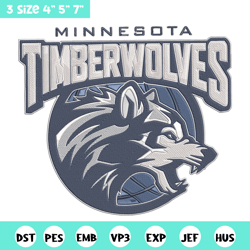 timberwolves design embroidery design, nba embroidery, sport embroidery, embroidery design, logo sport embroidery.