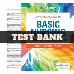 latest 2023 davis advantage basic nursing thinking, doing, and caring 3rd edition leslie s. treas test bank | all chapt