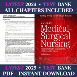 test bank lewis's medical-surgical nursing: assessment and management of clinical problems, single volume 11th edition b