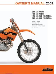 ktm 250 exc racing owner's manual