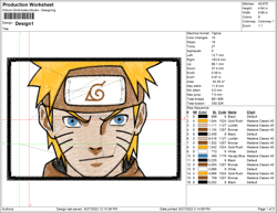 NARUTO3 , Machine Embroidered Digital Design Files, Embroidery File, Ten Embroidery,Embroidery