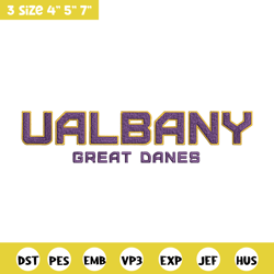albany great danes logo embroidery design, ncaa embroidery, sport embroidery, logo sport embroidery,embroidery design