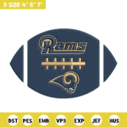 ball los angeles rams embroidery design, rams embroidery, nfl embroidery, logo sport embroidery, embroidery design.