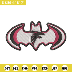 batman symbol atlanta falcons embroidery design, falcons embroidery, nfl embroidery, sport embroidery, embroidery design