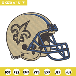 helmet new orleans saints embroidery design, new orleans saints embroidery, nfl embroidery, logo sport embroidery.