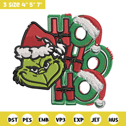 ho ho ho the grinch embroidery design, grinch christmas embroidery, logo design, embroidery file, instant download.