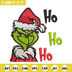 ho ho ho the grinch embroidery design, grinch embroidery, logo design, embroidery file, logo shirt, instant download