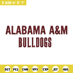 alabama am bulldogs logo embroidery design, ncaa embroidery, embroidery design,logo sport embroidery,sport embroidery