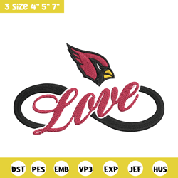 arizona cardinals love embroidery design, cardinals embroidery, nfl embroidery, logo sport embroidery, embroidery design