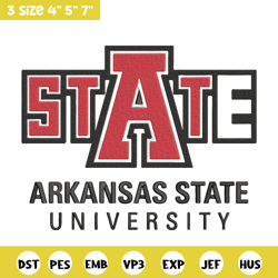 arkansas state logo embroidery design, sport embroidery, logo sport embroidery, embroidery design, ncaa embroidery