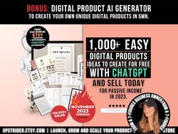 1000 digital products ideas to create and sell today for passive income, etsy digital downloads small business ideas and