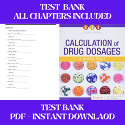 calculation of drug dosages 11th edition by sheila j. ogden text bank  all chapters included