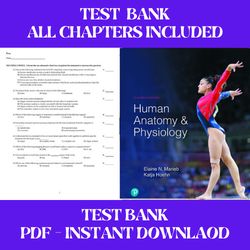 human anatomy & physiology 11th edition by elaine n marieb test bank all chapters included