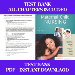 maternal child nursing 6th edition by emily slone mckinney test bank all chapters included