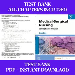 medical surgical nursing 5th edition by holly k. stromberg test bank all chapters included
