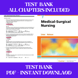 medical surgical nursing 7th edition by linton test bank all chapters included