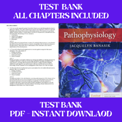 pathophysiology 7th edition by jacquelyn l. banasik test bank all chapters included