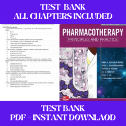 pharmacotherapy principles and practice sixth edition by marie chisholm-burns test bank all chapters