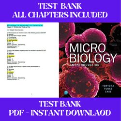 test bank microbiology an introduction 13th edition by gerard tortora all chapters included