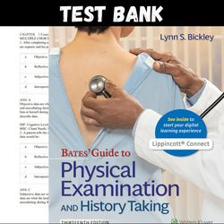 bates guide to physical examination and history taking 13th edition bickley test bank | all chapters included