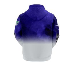 3d hoodie printed  new zealand printing blue galaxy