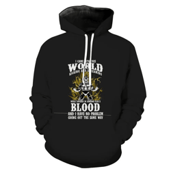 print vegeta blood dragon ball hoodie 3d black