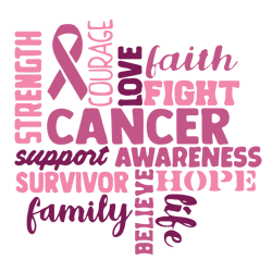 cancer svg, breast cancer svg, breast cancer awareness svg, cancer ribbon svg, file for cricut